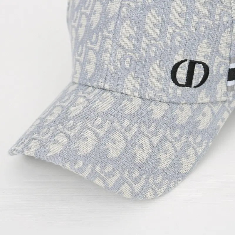 Dior Cd Oblique Monogram Premium Unisex Cap ( With Safety Box ) Grey - Image 4