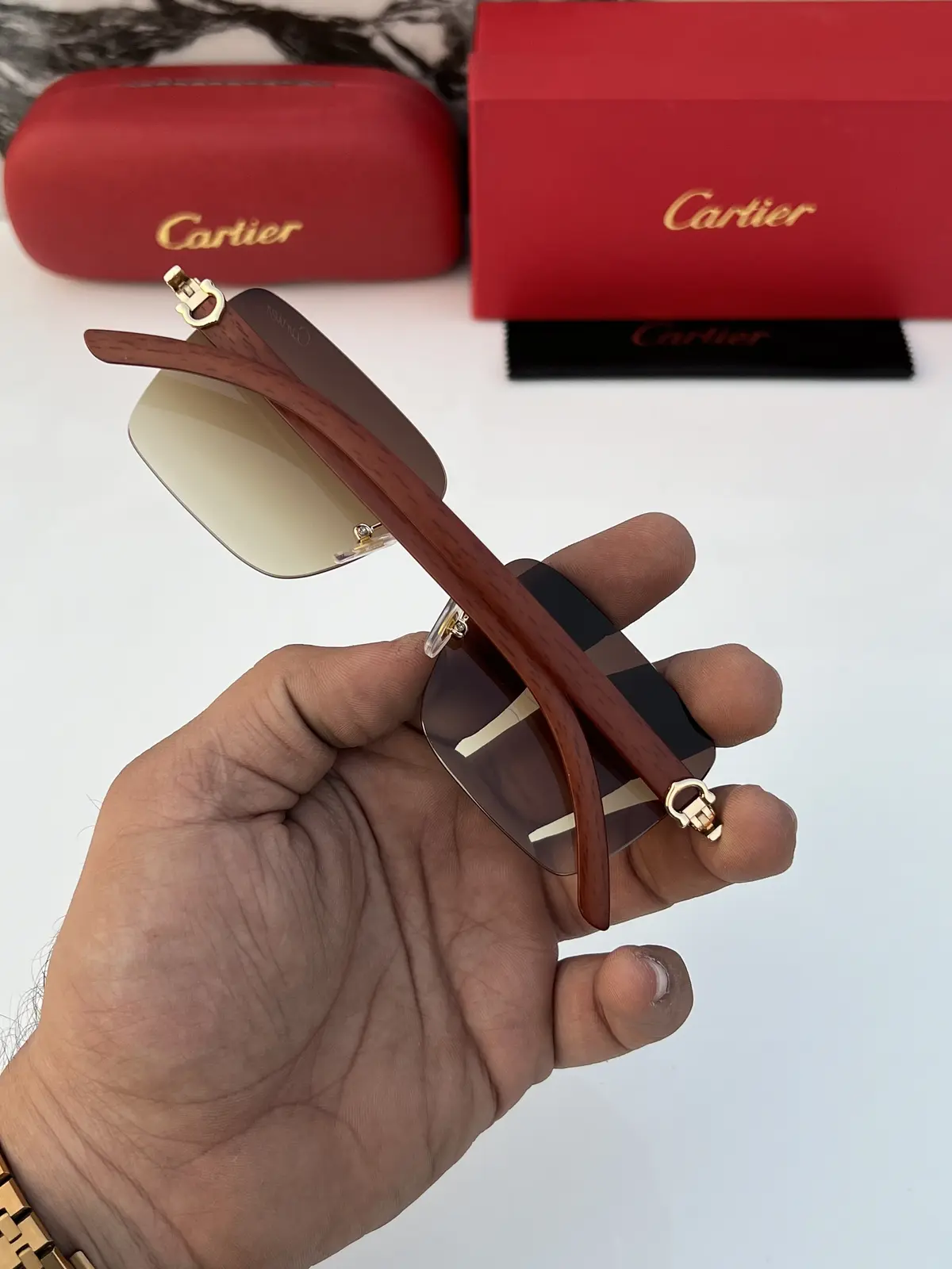 Cartier 3060 gold brown - Image 7