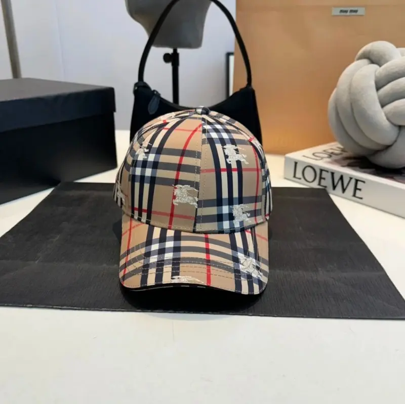 Burberry NoReturn White Equestrian Knight Monogram Premium Unisex Cap (With Safety Box)