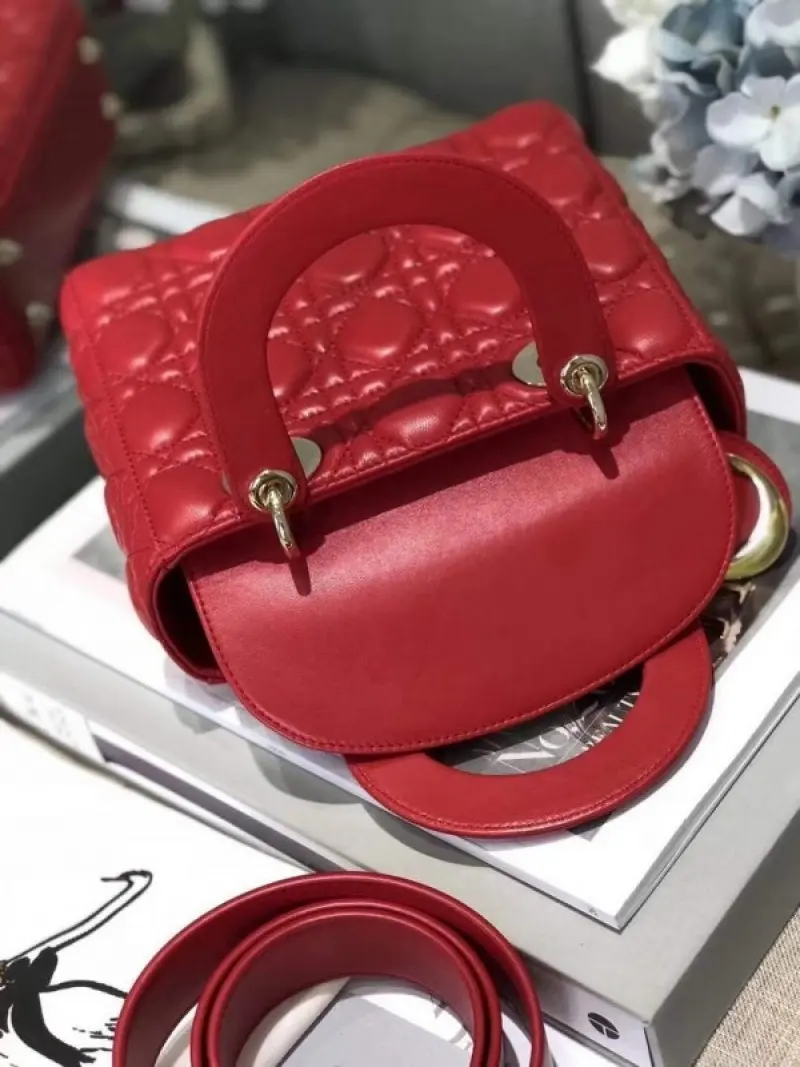 Dior Lady My ABC Gold With OG Box & Dust Bag (Red-736) - Image 5