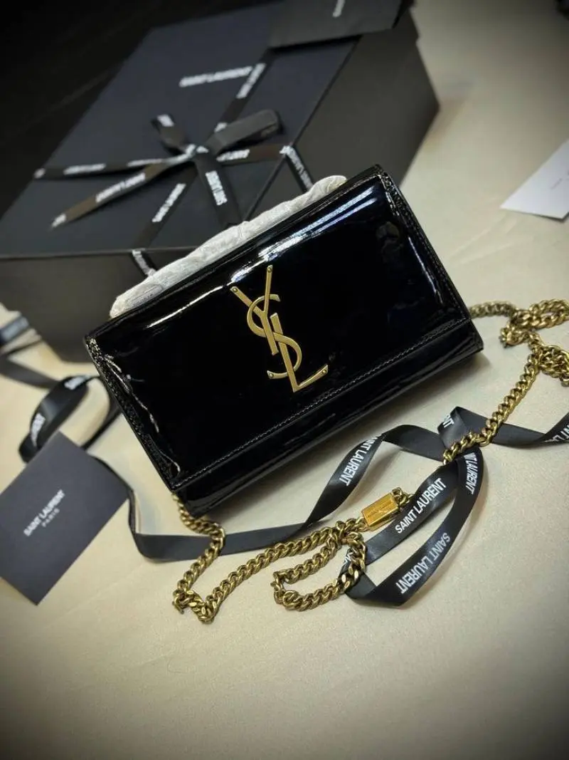 Ysl Kate Patent Shoulder Bag With OriginAuldoubleBox Highend - Image 2