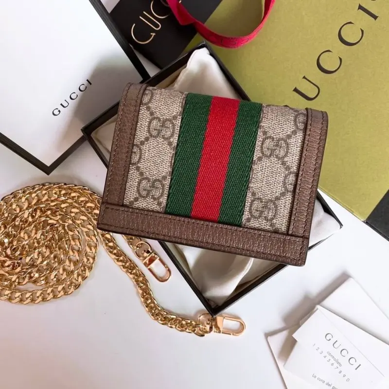 Gucci Ophidia GG Chain On Wallet With OriginalBox - Image 2