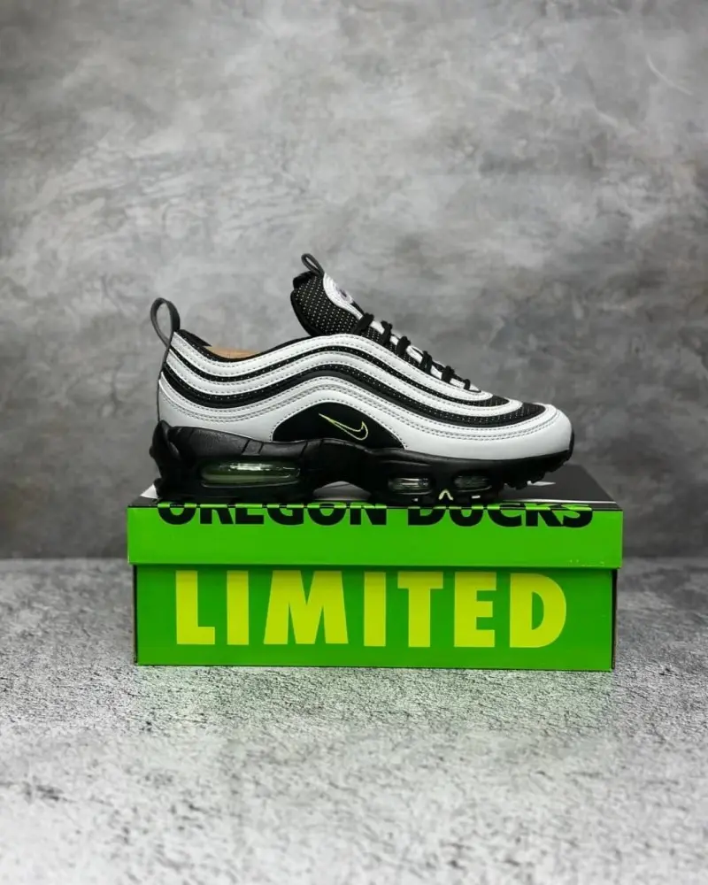 Division X Airmax 95 97 Oregon Ducks Gradient Black Silver fresh sale - Image 3