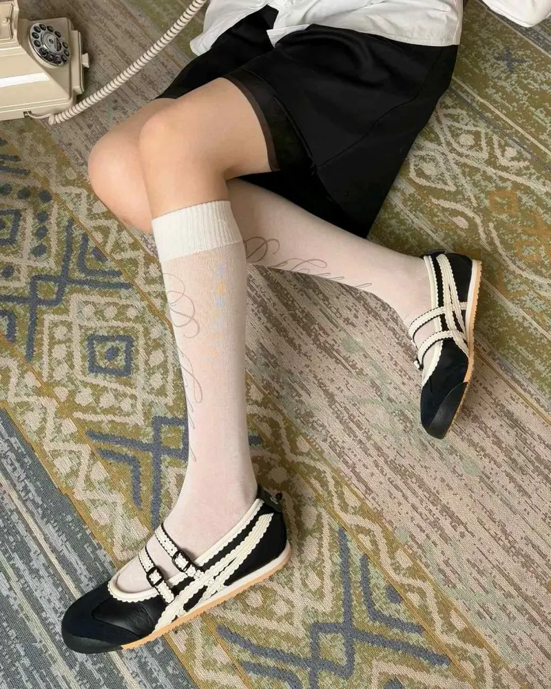 Onitsuka Tiger Mexico 66 TGRS Black Cream Mary Jane 6181 - Image 8