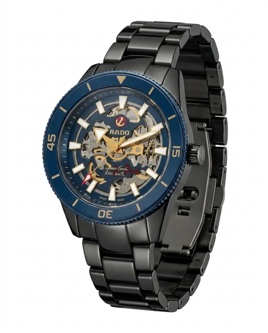 Rado Captain Cook HighTech Automatic Black-Blue-Gold