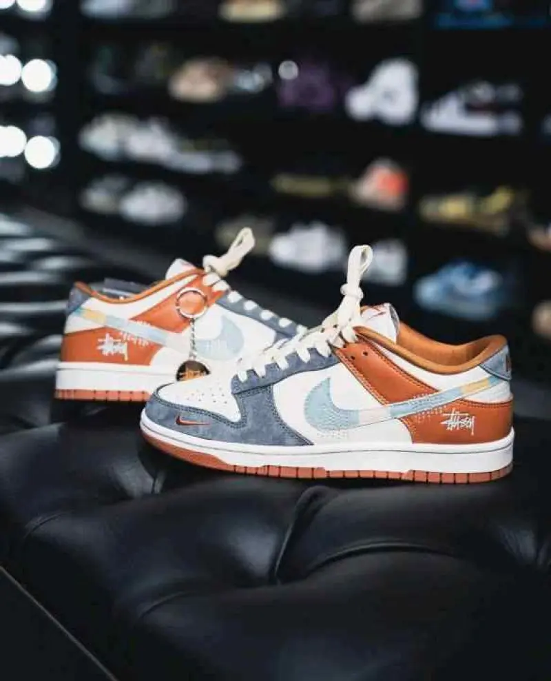 Stussy X nikkee SB Dunk Grey Orangee