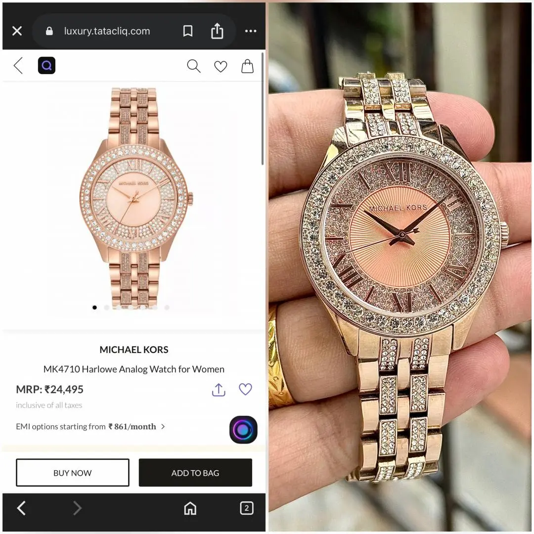 Michael kors Harlowe Quartz Crystal Rose-Gold - Image 3