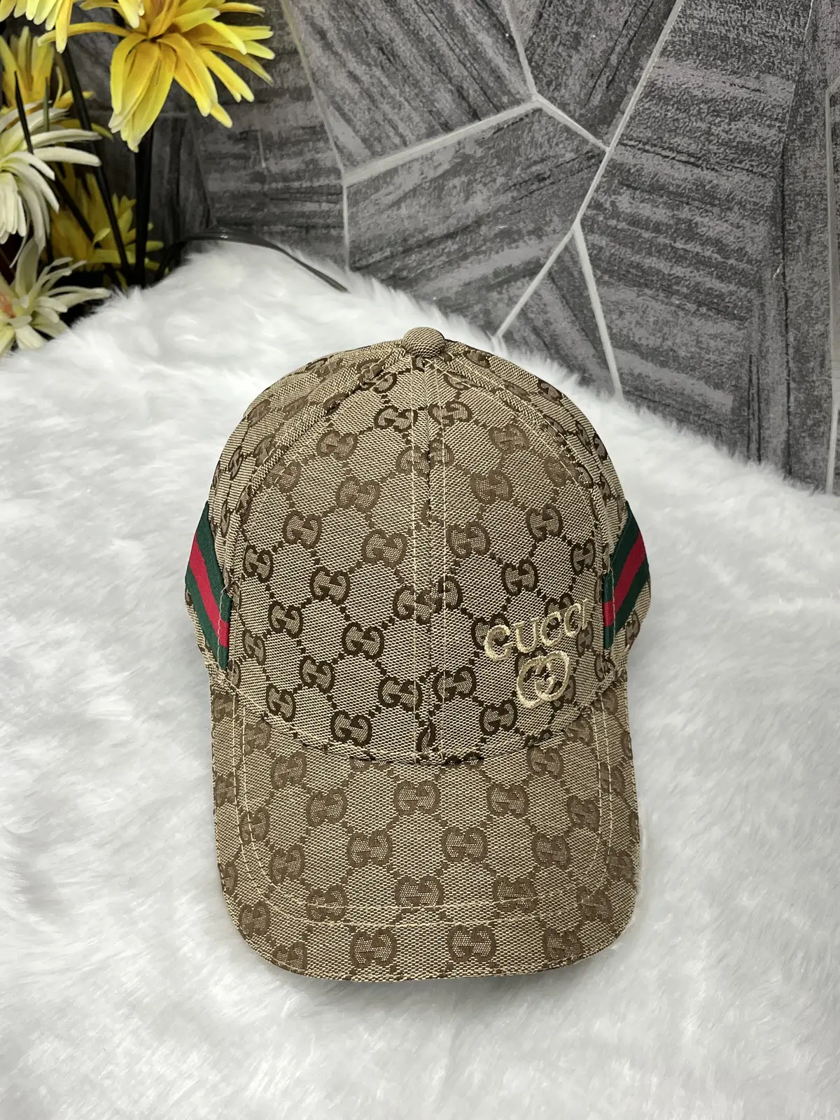 Gucci GG Harmosas Beige Premium Unisex Cap (With Box)