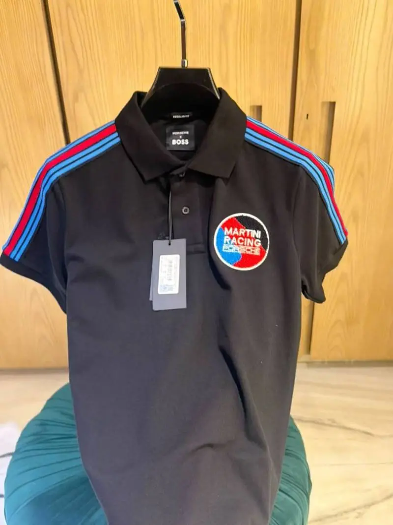 PORSCHE BOSXS IMPORTED STORE ARTICLE POLO T-SHIRTx - Image 3