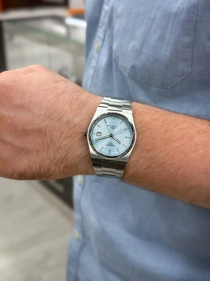 Tissot 1853 Prx Automatic Top Quality Silver-SkyBlue - Image 2