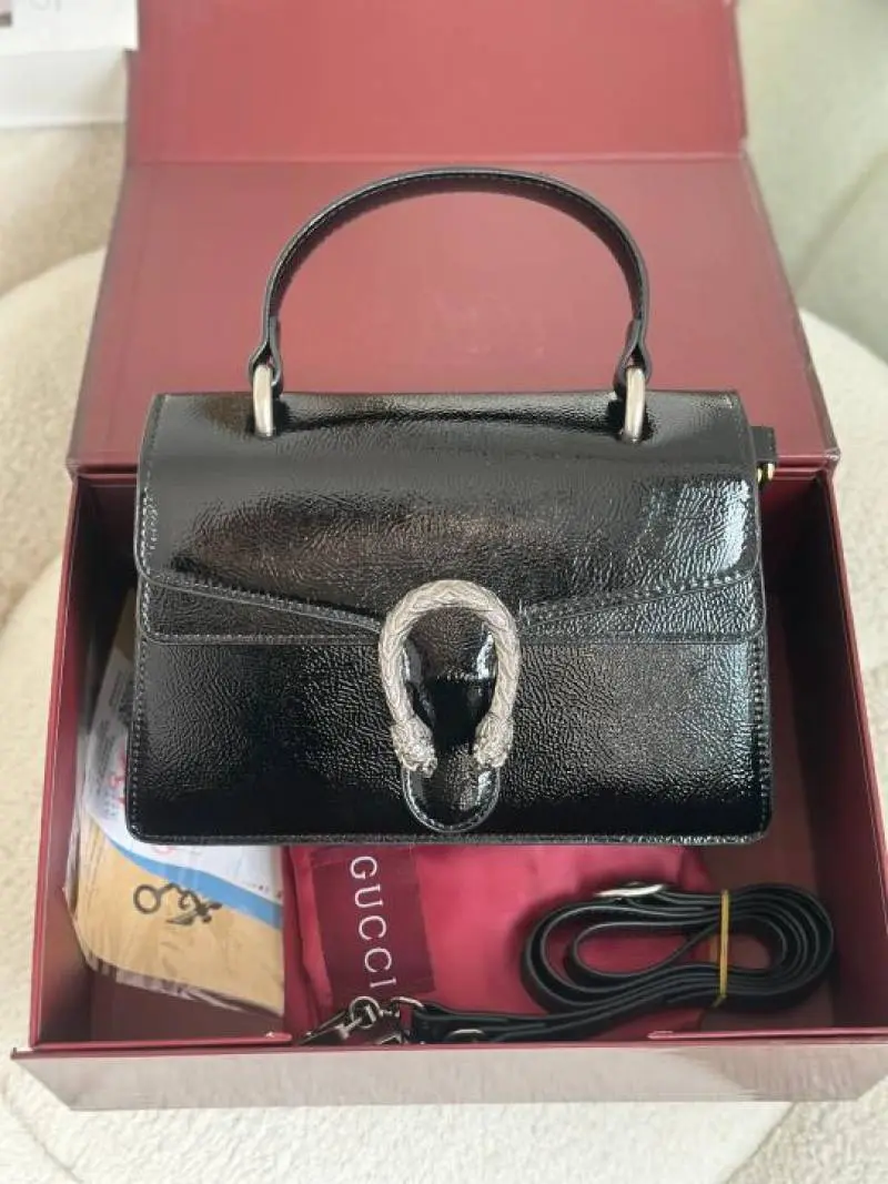 Gucci Dionysus Top Handle Patent Leather With OriginalBox DustCover Highend - Image 3