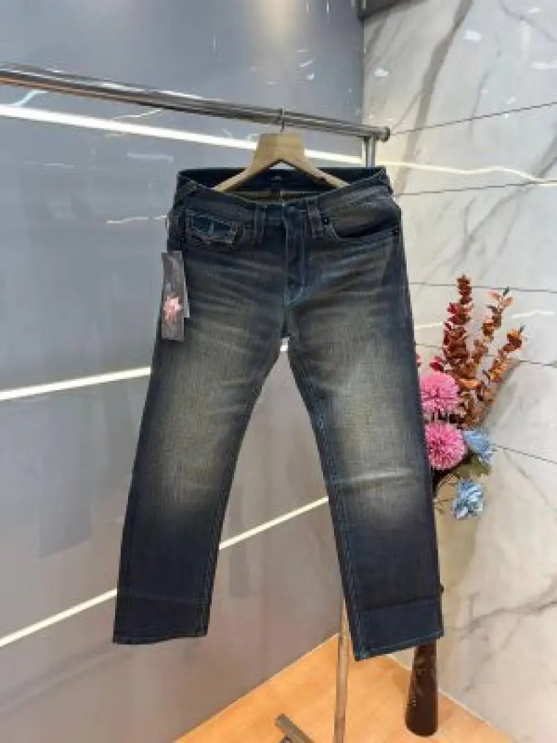 True Religion Green Shade Straight fit Premium Imported Stretchable Lycra Fabric Denim with Back Pocket Embroidered Design 3943 - Image 2