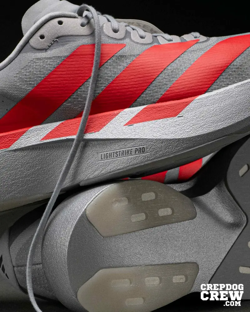 Adidas Adizero Evo Sl red Grey Iron Metallic 216 - Image 3