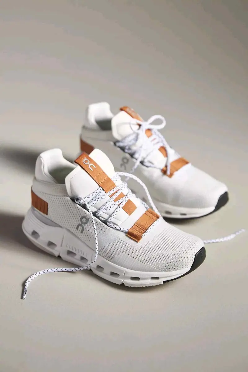 On Running Cloudnova trainers in white and brown pearl 193 - Image 11