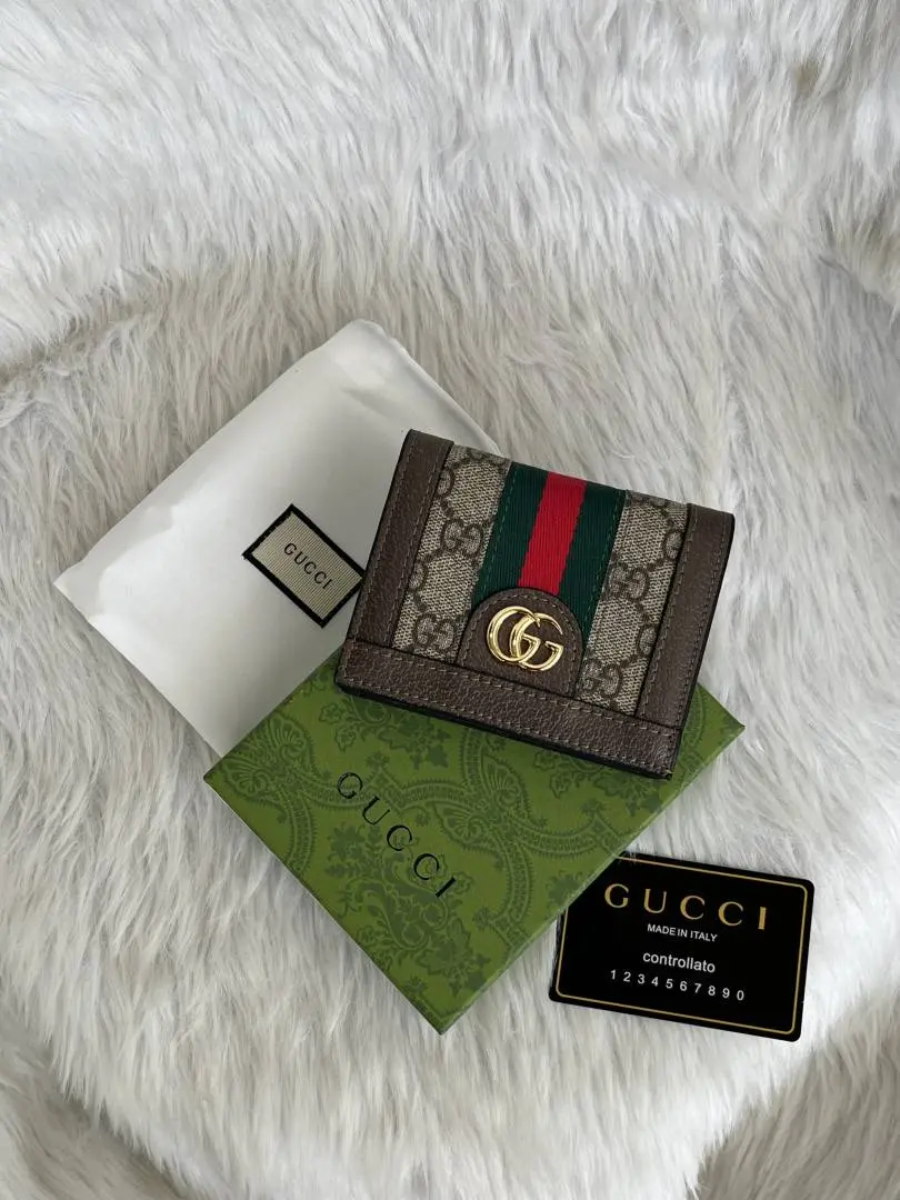 Gucci 02 Brown Mono Wallet With Original Box & DustCover Premium Quality