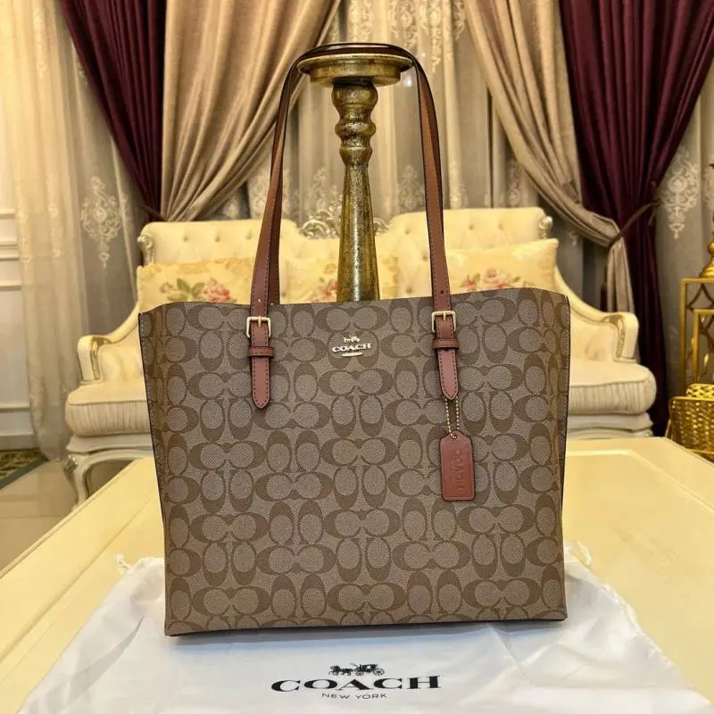 Coach Mollie Tote Apricot-Brown With DustCover - Image 3