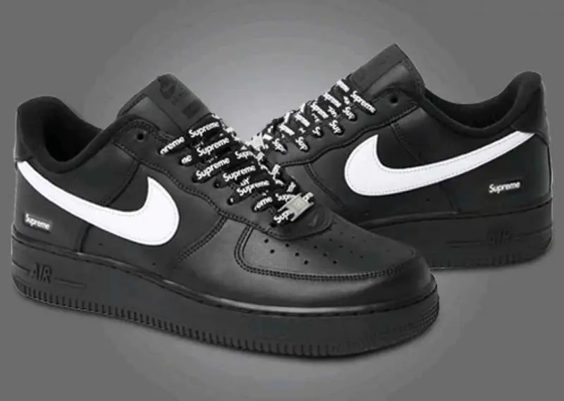 Supreme x Nikkee air force 1 low black white - Image 5