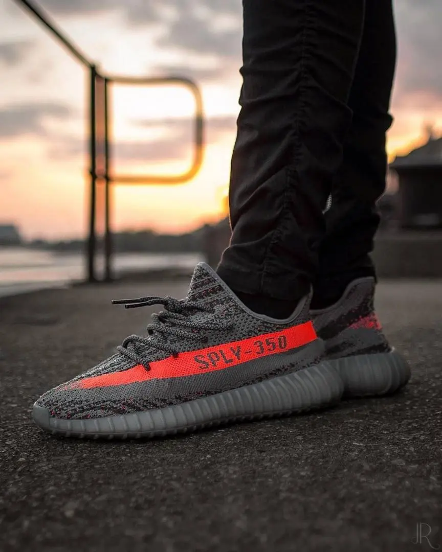 Adidas Yeezy Boost 350 V2 Beluga Grey Orange Full Accessories SEMI UA - Image 5