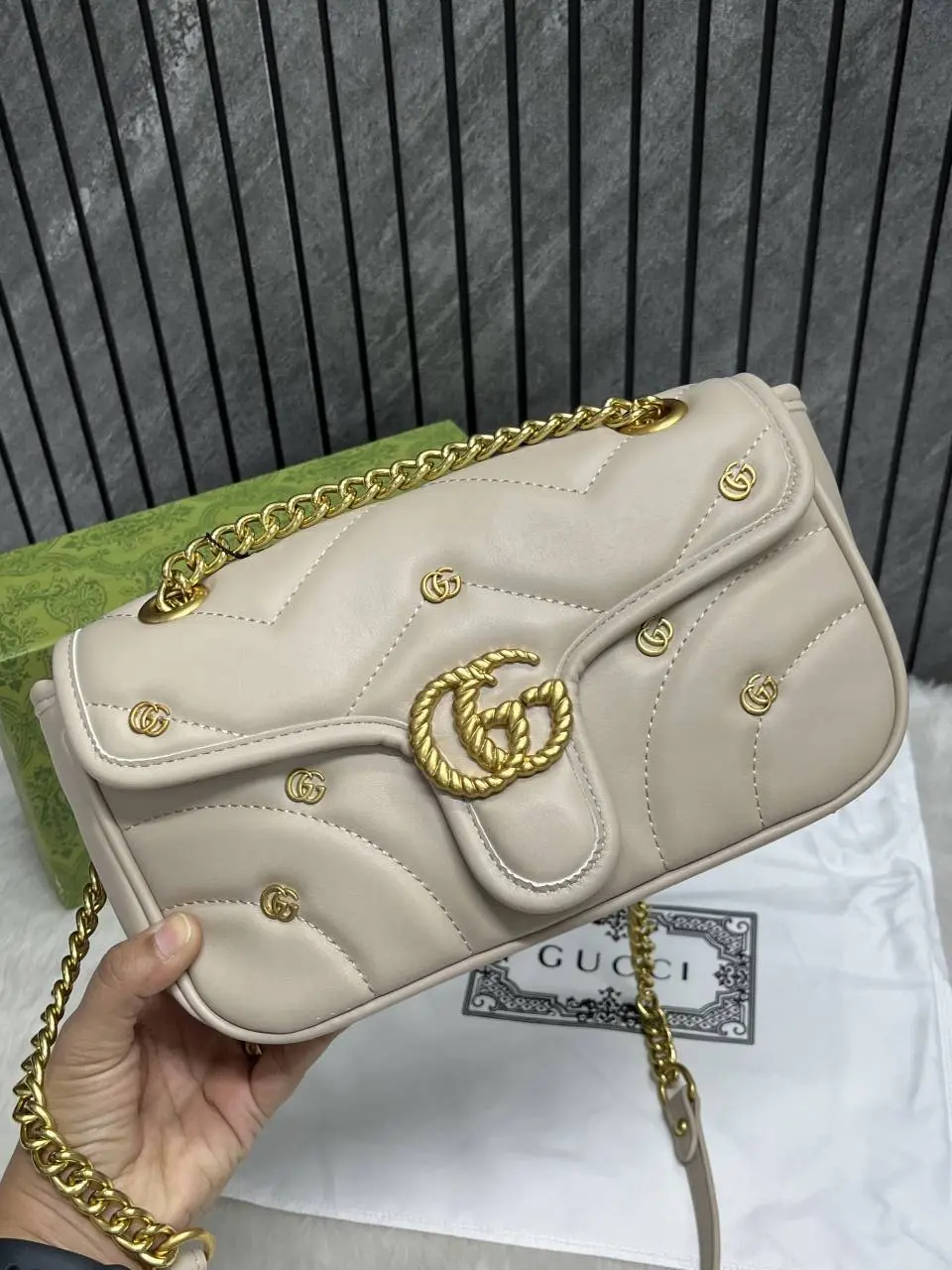 Gucci Marmont GG Edition Apricot With OriginalBox DustCover - Image 4