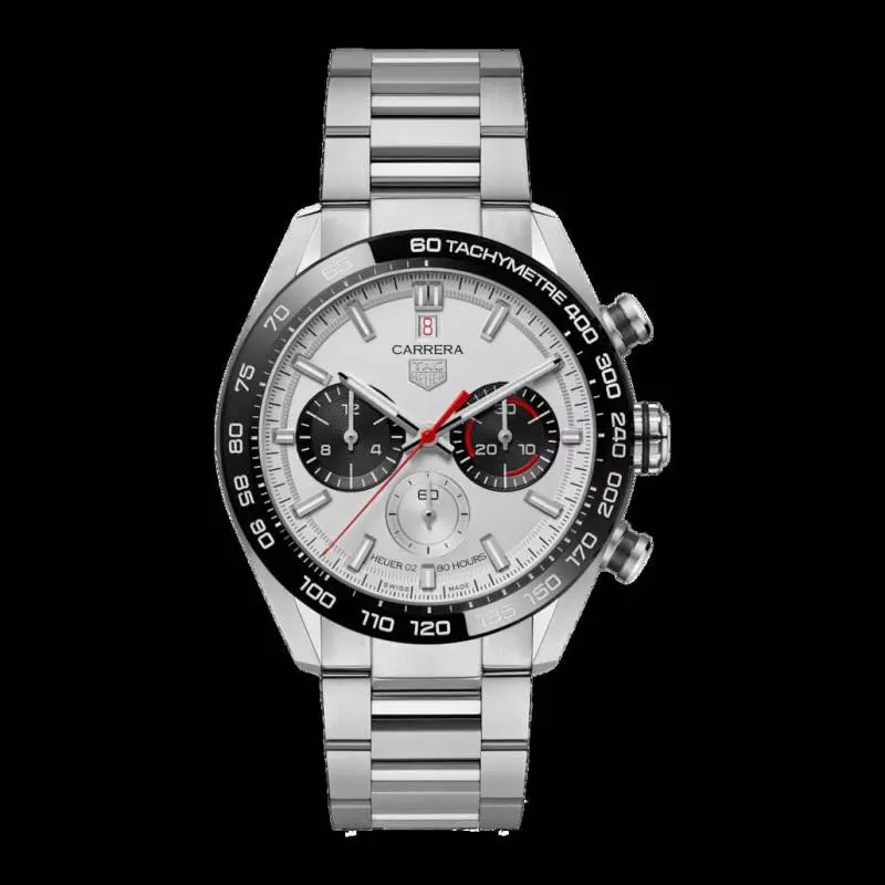 Tag Heuer Carrera Sport Chronograph 44mm silver white - Image 5