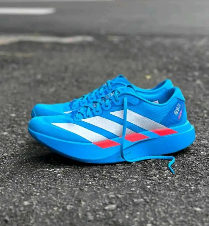 Adidas Adizero Evo SL Solar Blue Silver Metallic - Image 2
