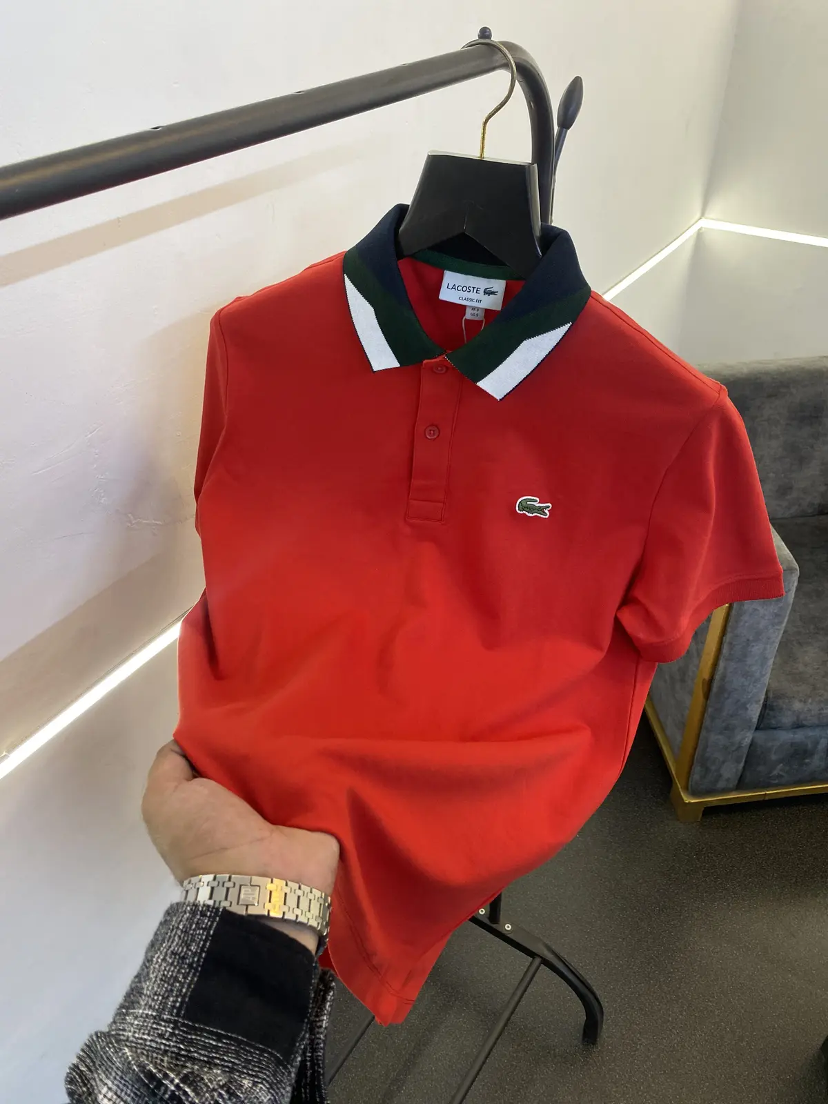 Lacoste imported polo tshirt red - Image 2