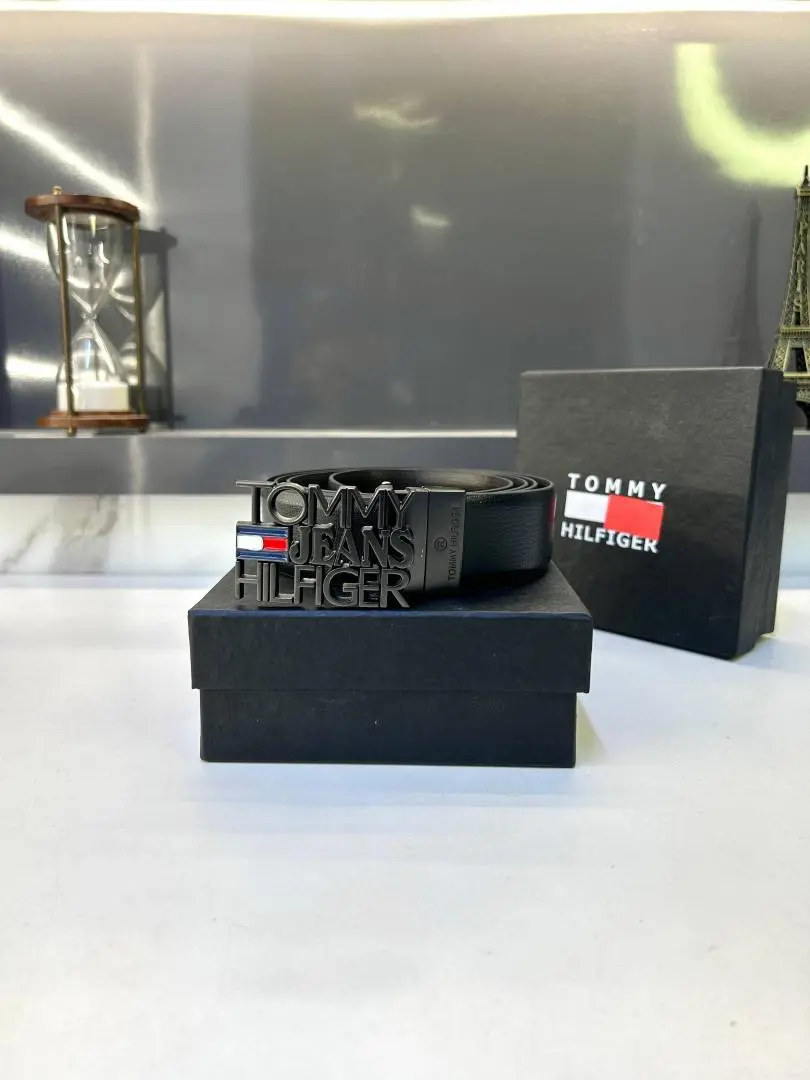 Tommy Hilfigar Grey Reversible Belt Fa 745 - Image 2