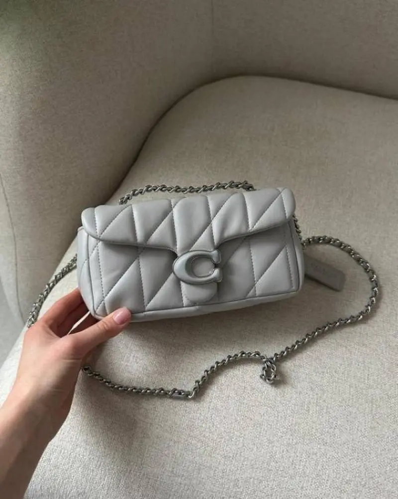 Coach946 Tabby 20 Shoulder Bag With OG Box & Dust Bag (Grey - 946) - Image 3