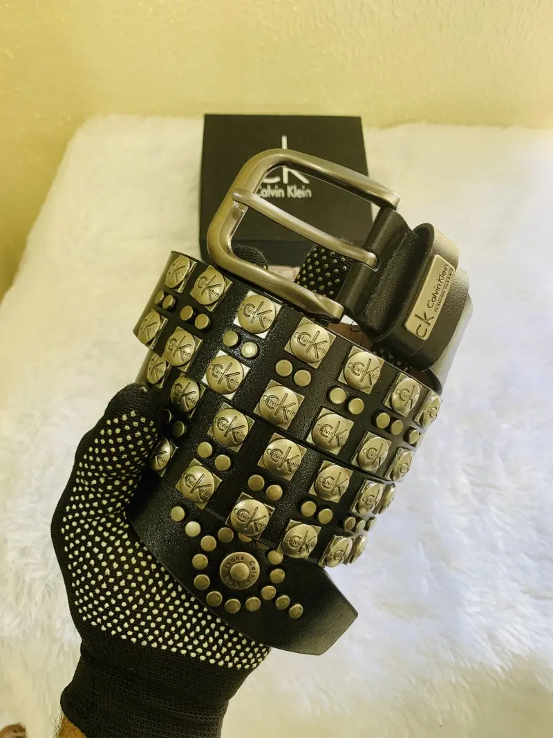 18 CK CALVIN KLIE N PRINTED PREMIUM QUALITY BELT WITH BOX
