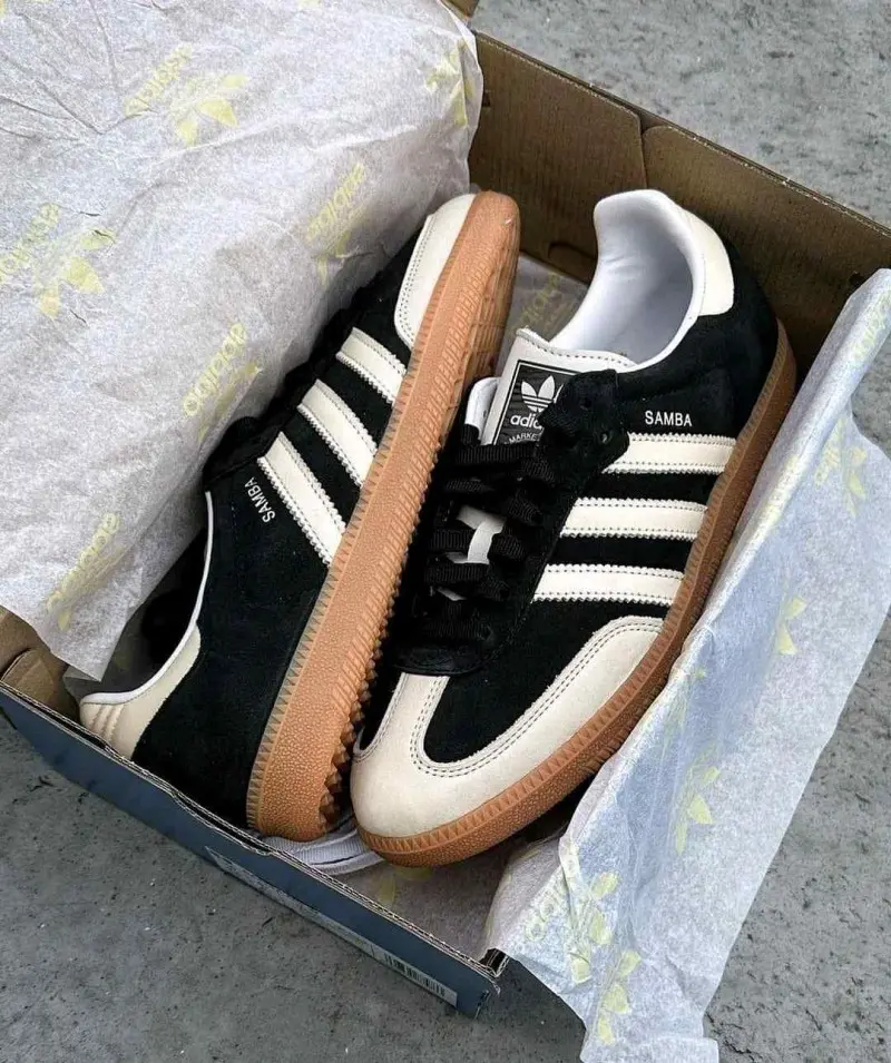 Adidas Samba Core Black Wonder White 1221 - Image 4