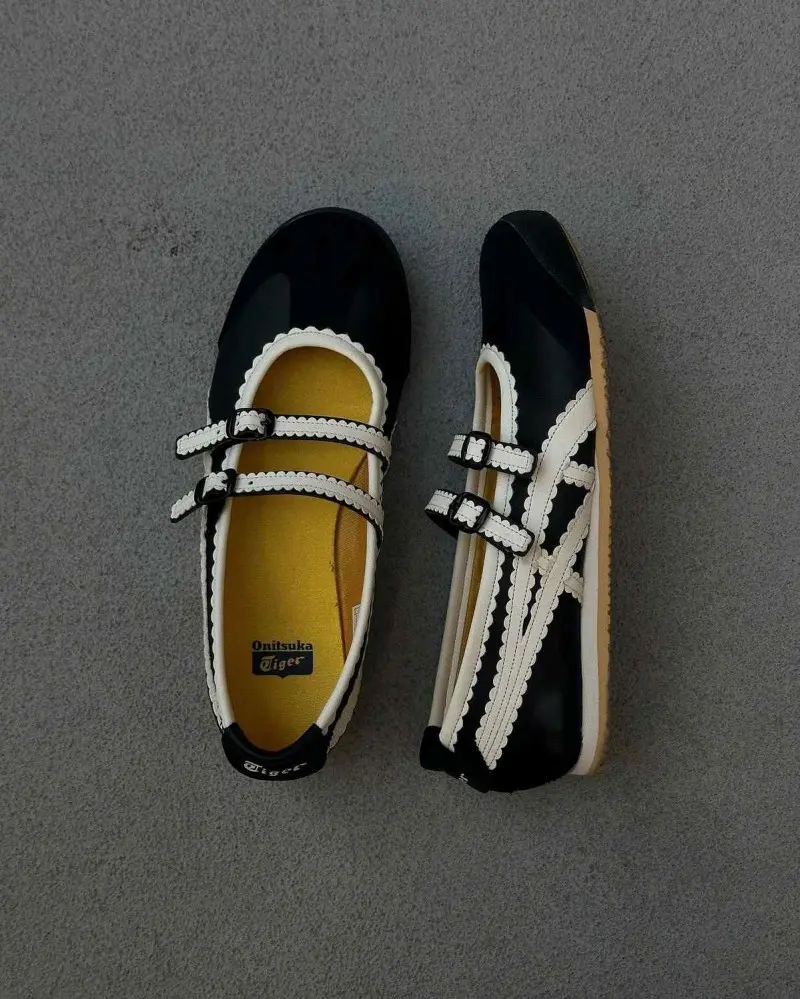 Onitsuka Tiger Mexico 66 TGRS Black Cream Mary Jane 6181 - Image 10
