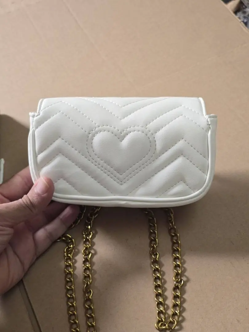Gucci GG Marmont Mini Matelasse Shoulder Bag With OG Box & Dust Bag (White - 907) - Image 4
