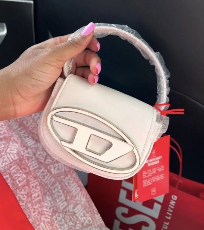 Dieseel 1DR XS Nano White Crossbody Bag With OriginalBox