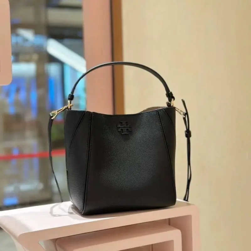 Tori Burch McGraw Bucket Bag With OriginalBox DustCover - Image 8