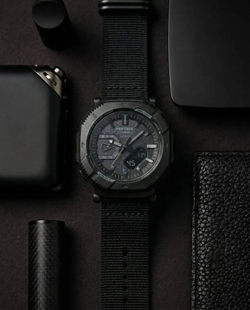 Casio Pro Trek PRJ-B001WM-1full black - Image 2