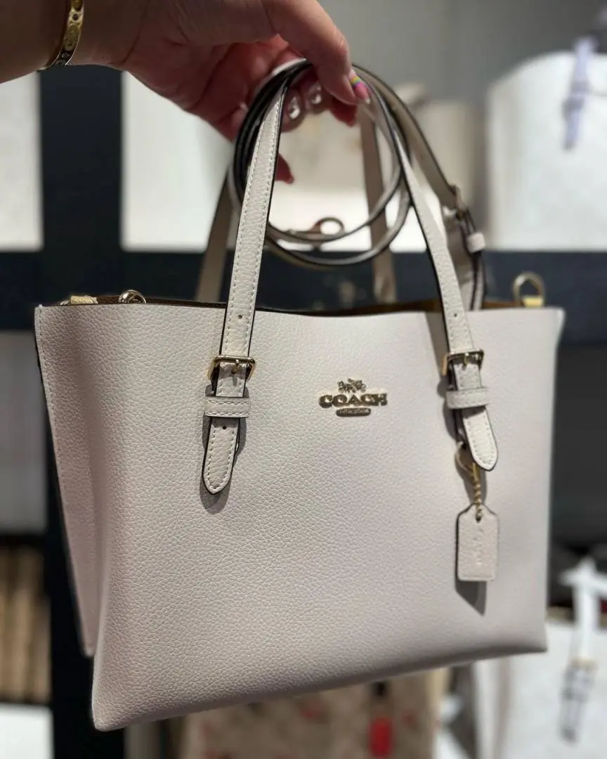 Coach Mollie 25 White Medium Tote With OriginalBox - Image 4