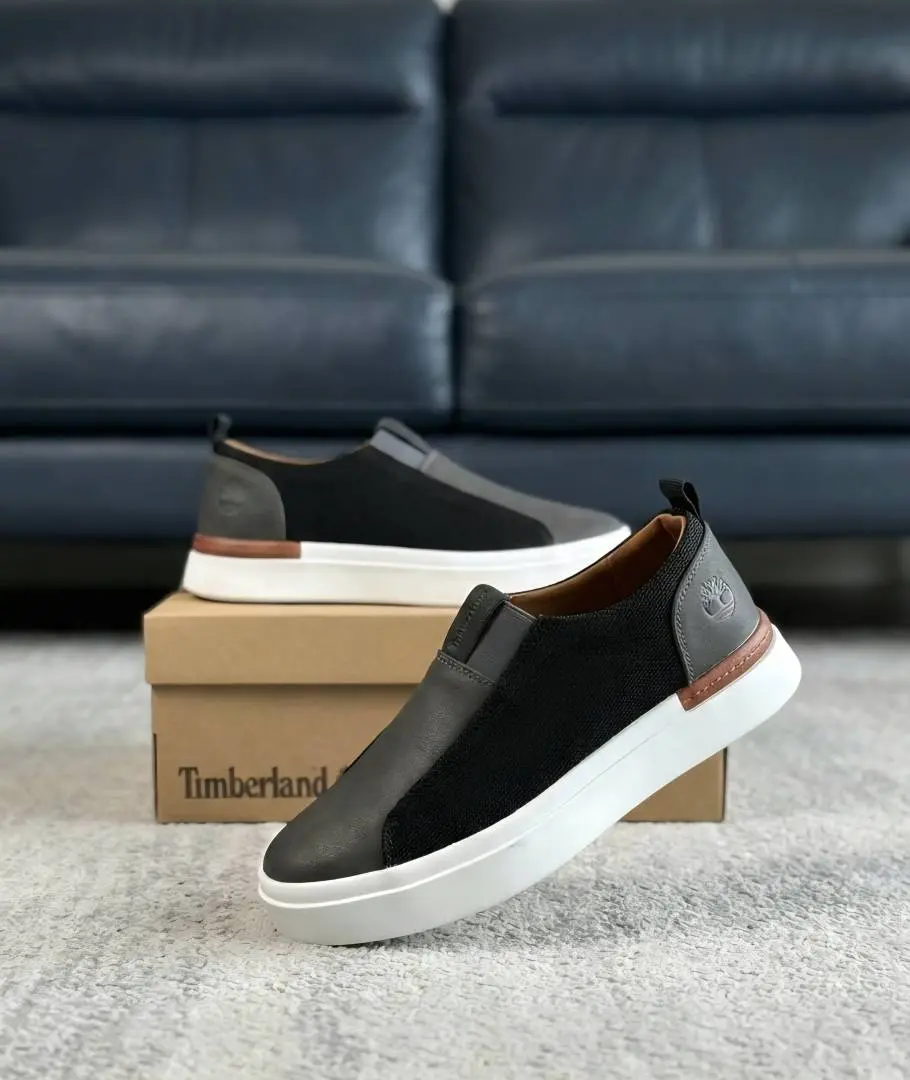 TIMBERLAND SLIP ON SNEAKER BLACK GREY - Image 3