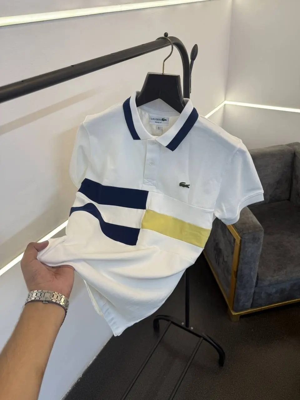 Lacoste Imported polo tshirt white sale - Image 2