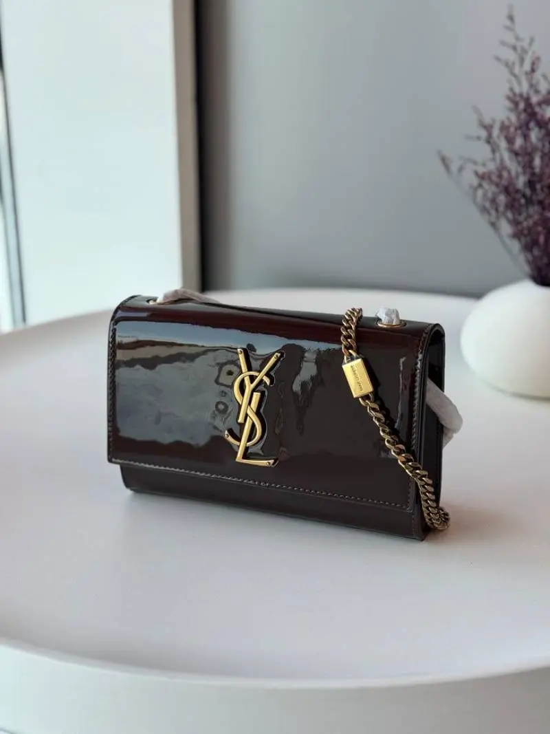 Ysl Kate Patent Shoulder Bag With OriginAuldoubleBox Highend - Image 3