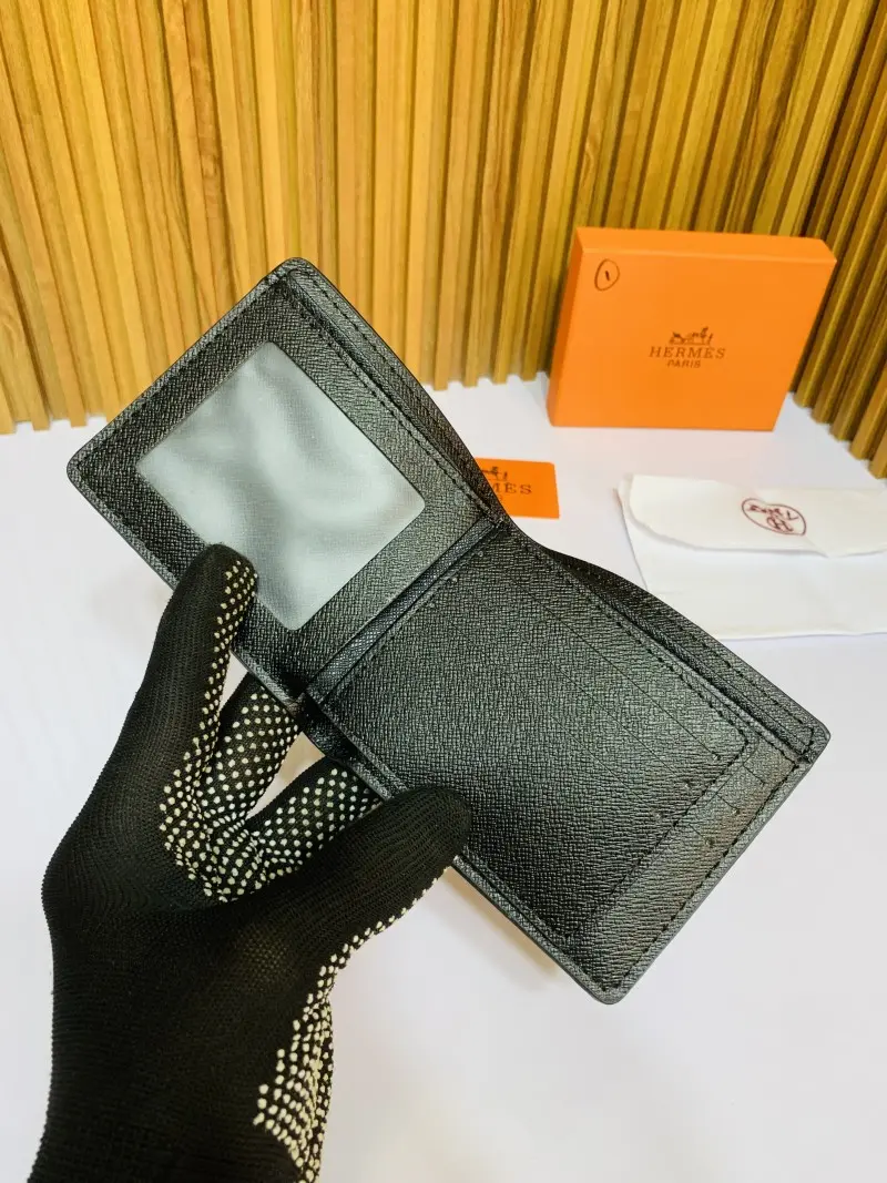 201 HERMEZ FULL BLACK PREMIUM QUALITY WALLET WITH BOX - Image 5