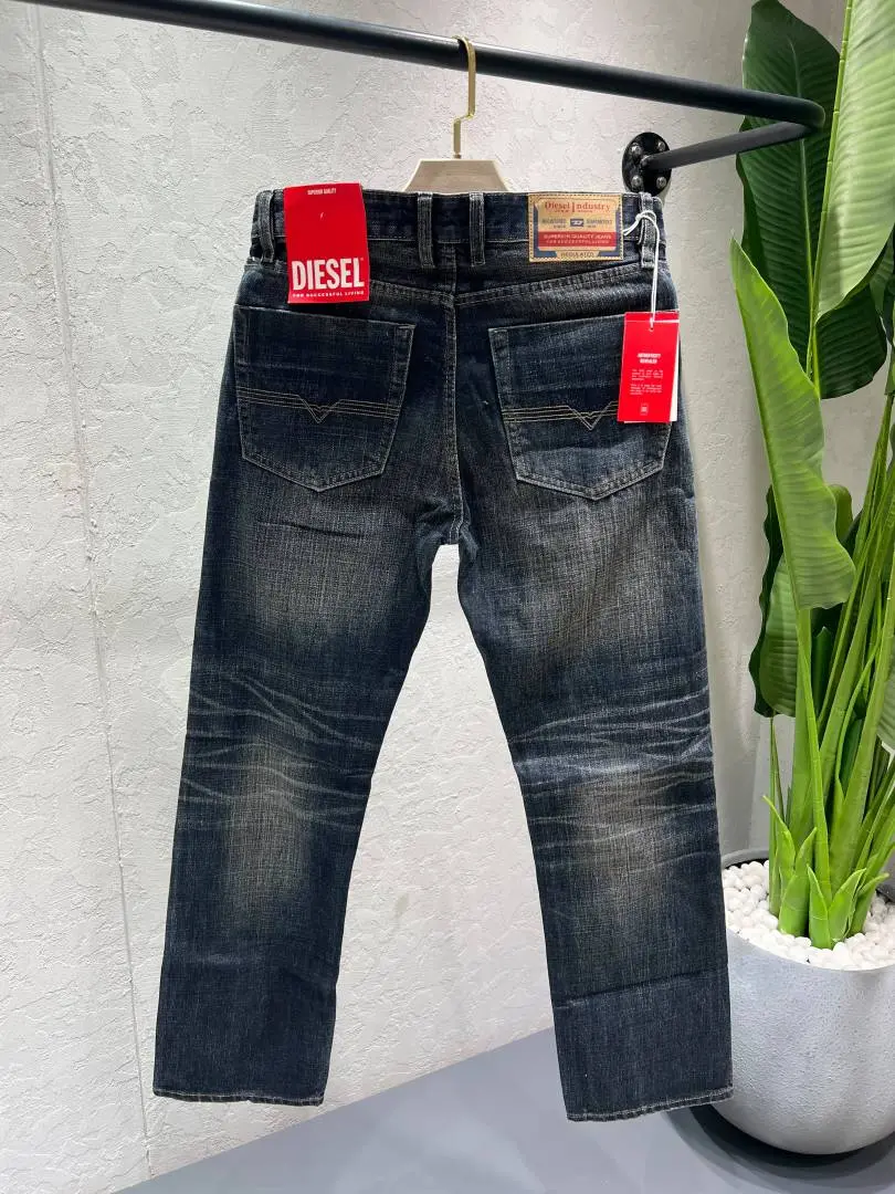 Diesel Green Shade Straight fit Premium Imported Fabric Denim with Embroidery Logo 4585 - Image 4