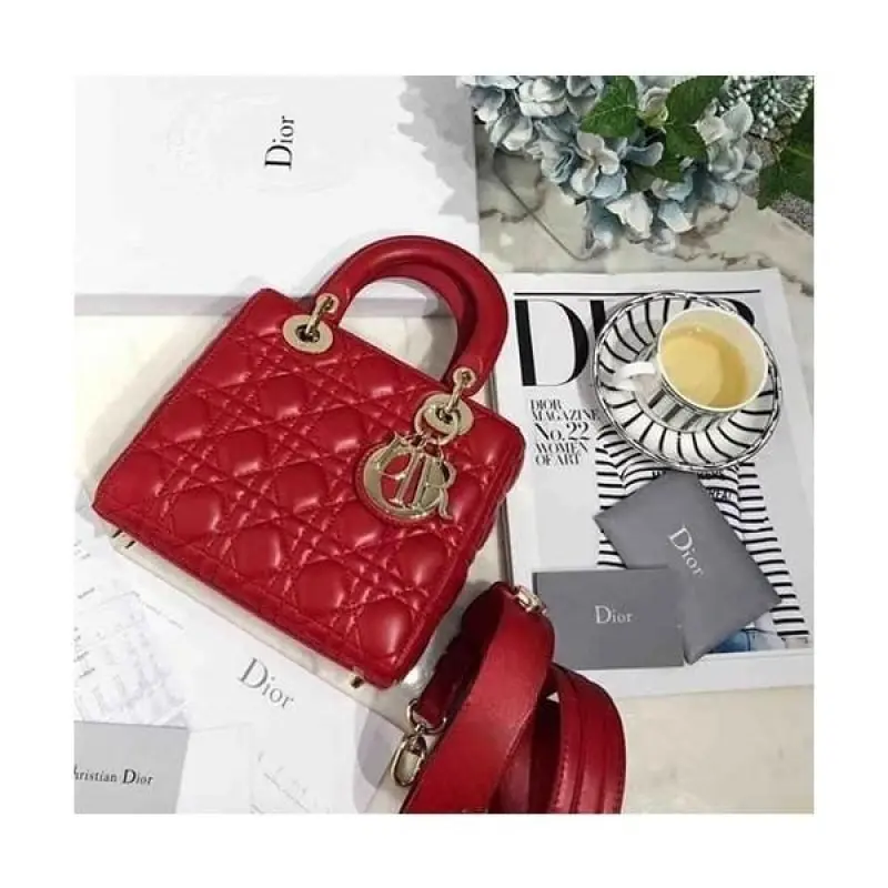 Dior Lady My ABC Gold With OG Box & Dust Bag (Red-736) - Image 2