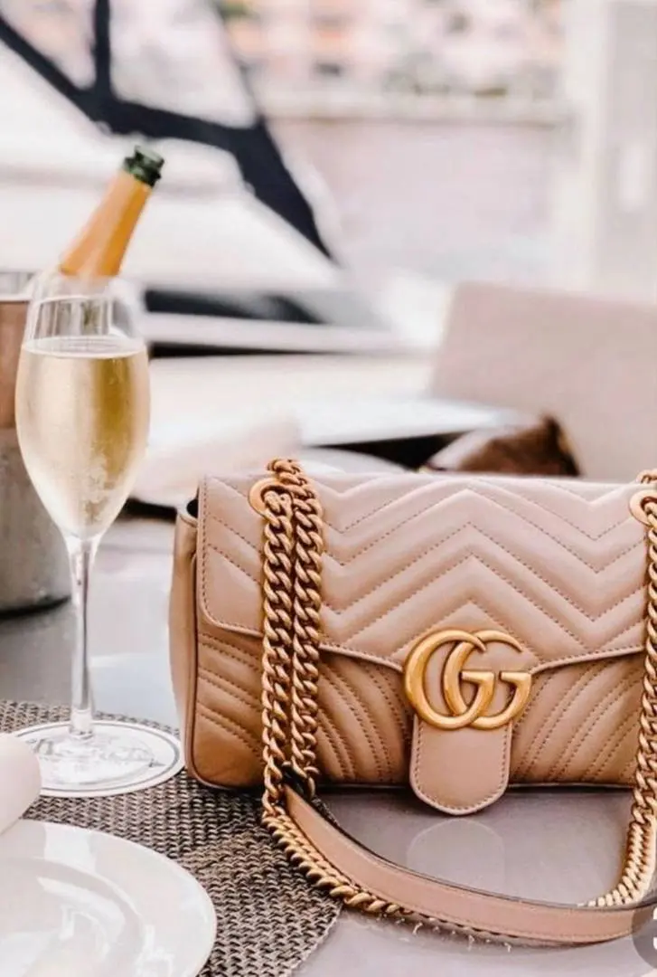 Gucci Marmont Beige Gold With OriginalBox - Image 3