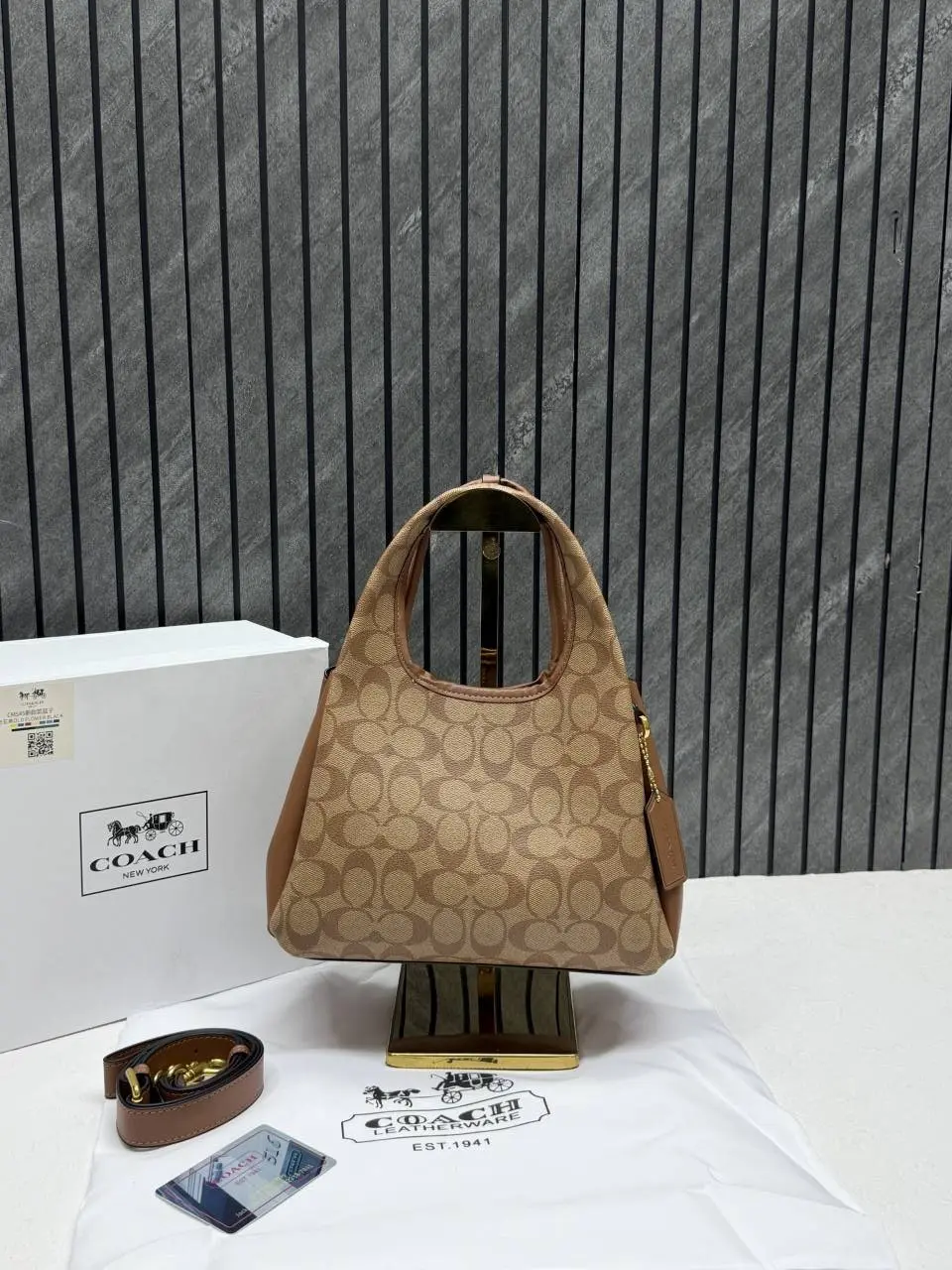Coach Lana 23 Brown-Mono With OriginalBox DustCover LongBelt - Image 3