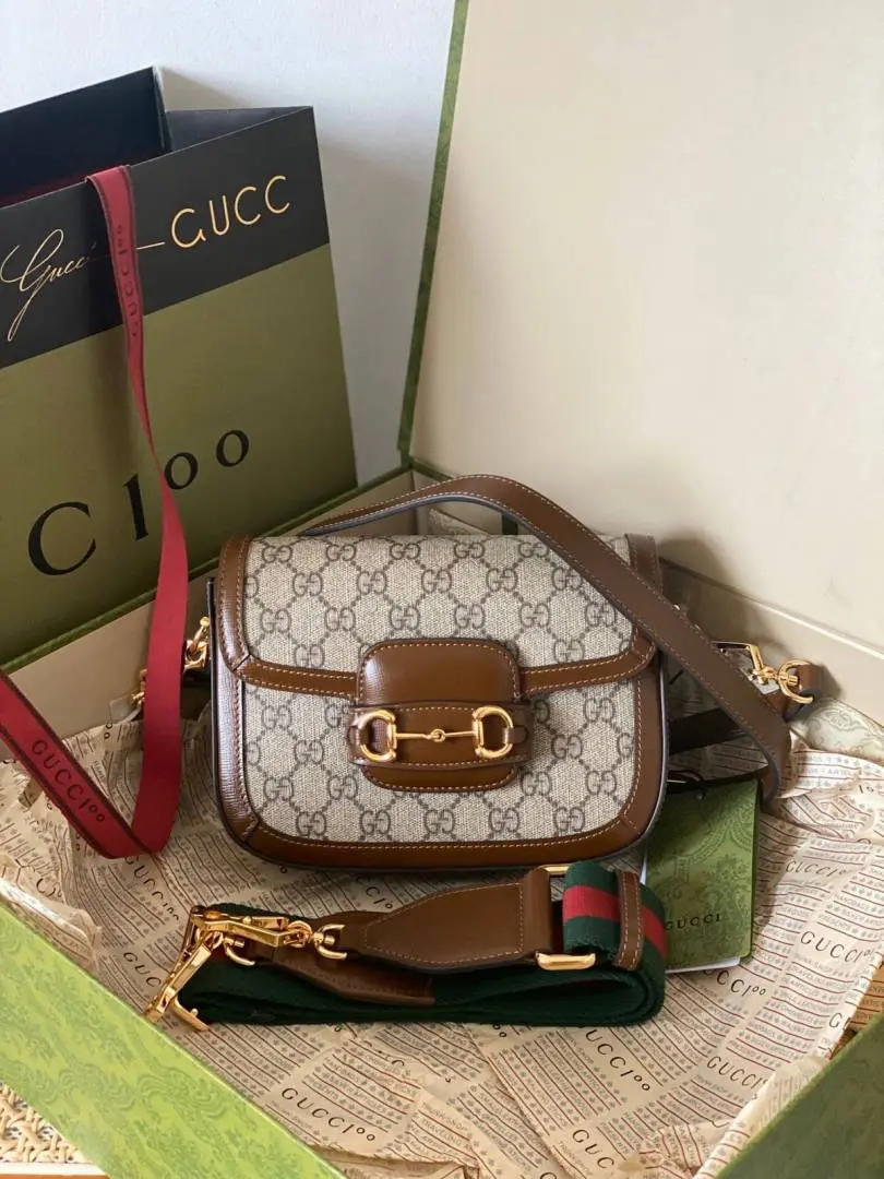 Gucci CB Horsebit 1955 Small ShoulderBag With Premium DoubleBox Packing 2 LongBelt Highend WithCarryBag - Image 10