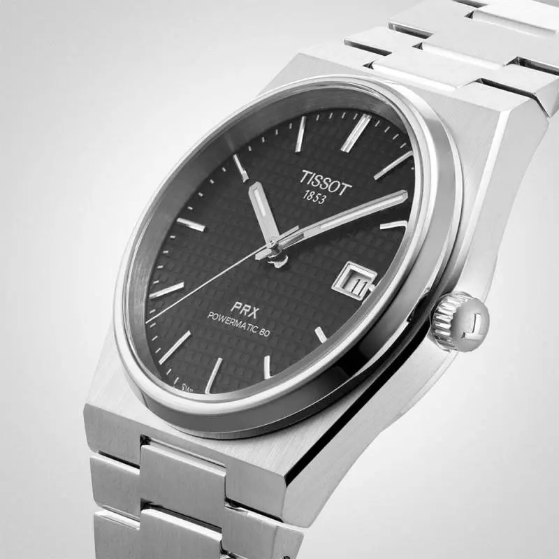 Tissot 1853 Prx Automatic Top Quality Silver-Black - Image 4