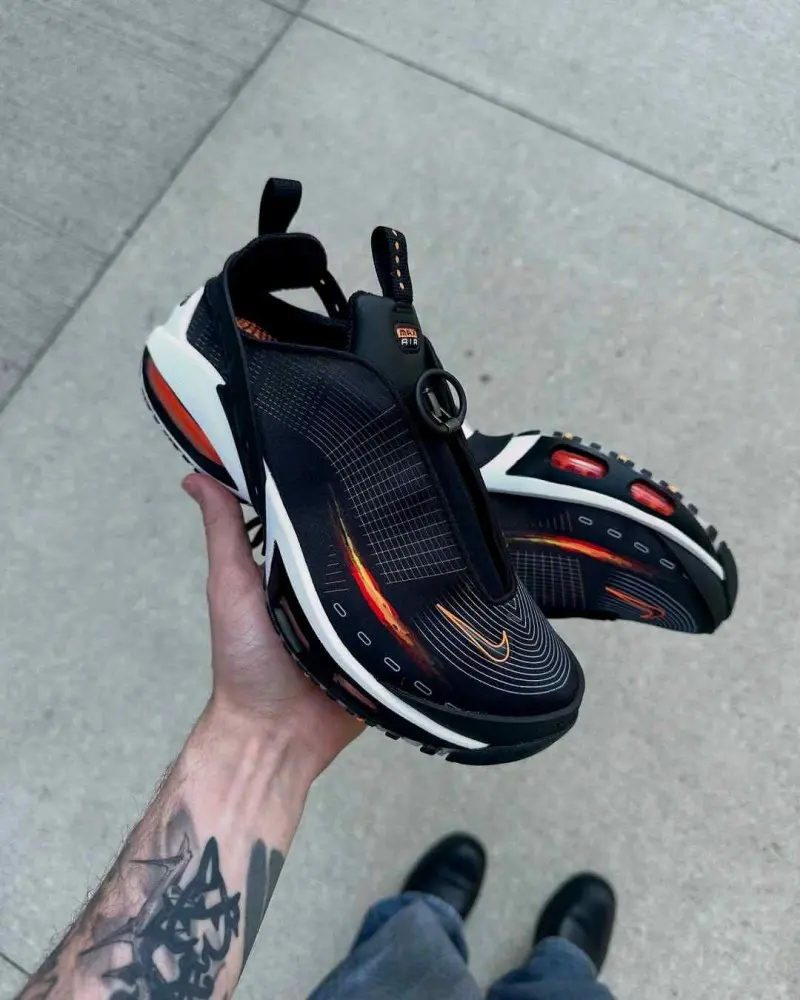 Nike Airmax Craze Black Platinum Tint Bright Citrus 282 - Image 2