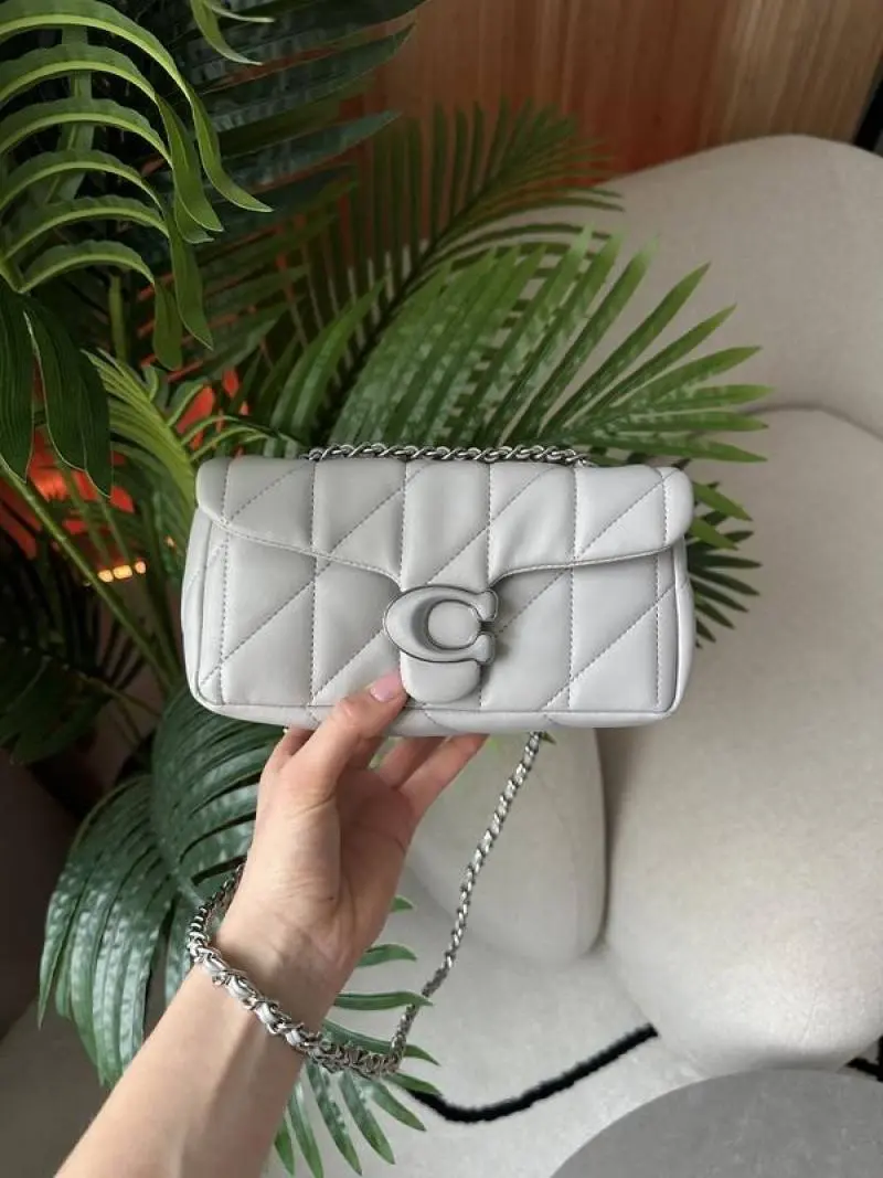 Coach946 Tabby 20 Shoulder Bag With OG Box & Dust Bag (Grey - 946) - Image 4