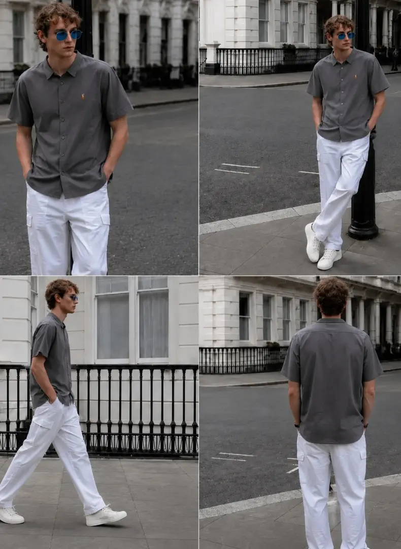 Ralph LAUREN P-OLO IMPORTED STORE ARTICLE SHIRT LINEN FABRIC