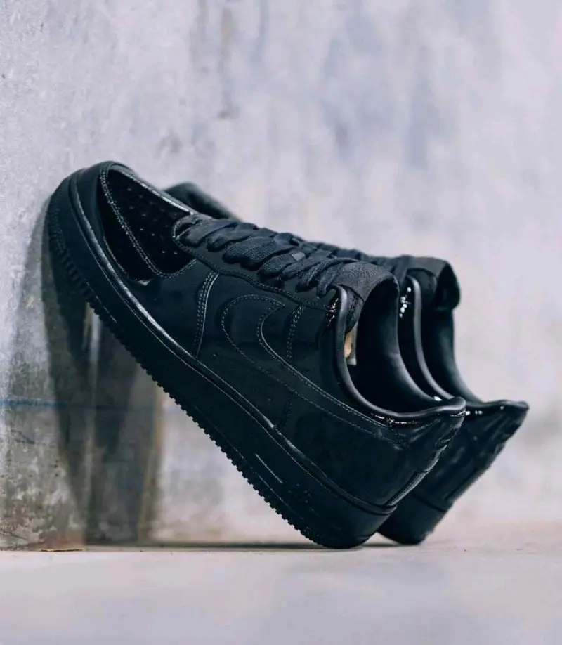 Nike Airforce 1 07 Black Patent 2617 - Image 2